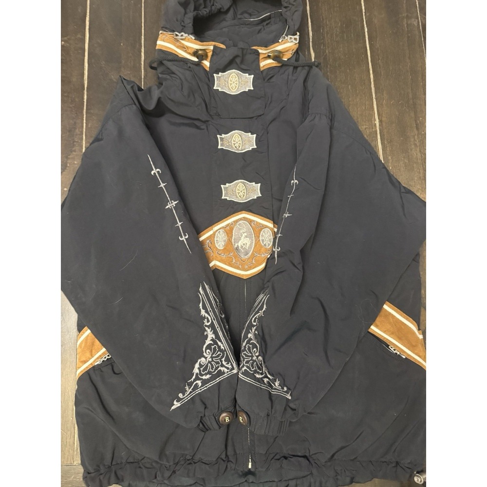 Vintage Bogner Ski Jacket Womens 8 Western Equestrian Embroidered USA Made - Picture 12 of 16